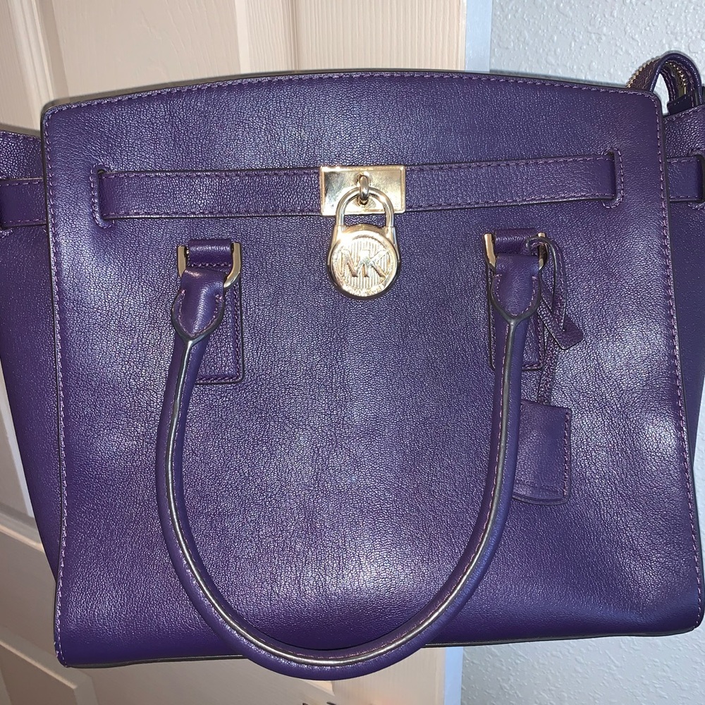 Purple Michael Kors handbag